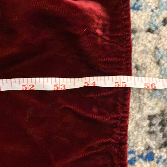 Stunning Vintage 90’s Burgundy Velvet Long Sleeve Mock Neck Gown Gothic Sz Small - Picture 12 of 15